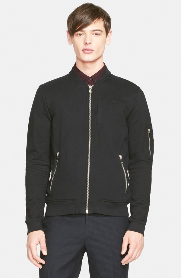 The Kooples French Terry Bomber Jacket